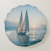 ファンタジーかわいいボートシーサン ラウンドクッション (裏面)