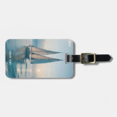 ファンタジーかわいいボートシーサン ラゲッジタグ (正面横)