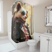 ファンタジーかわいいポッサムレザージャケット シャワーカーテン (インサイチュ)