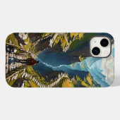 ファンタジーかわいいマンパス山 Case-Mate iPhoneケース (裏面 (横))