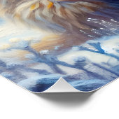 ファンタジーかわいいマンモス冬 ポスター (コーナー)