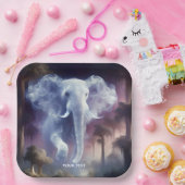 ファンタジーかわいいミストエレファントジャングル ペーパープレート (パーティー)