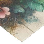 ファンタジーかわいいミツバチの水色の花 テーブルクロス (アングル)