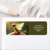 ファンタジーかわいいミニベビードラゴン ラベル (インサイチュ)