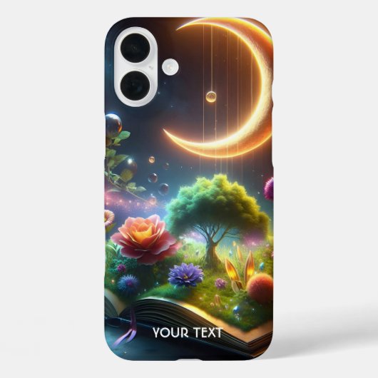 ファンタジーかわいいムーンガーデンブック Case-Mate iPhoneケース (裏面)