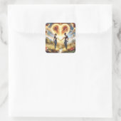 ファンタジーかわいいラブサンハート スクエアシール (バッグ)