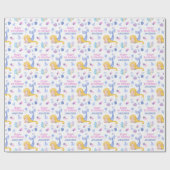 ファンタジーかわいいリトルマーメイド子供の誕生日 ラッピングペーパー (フラット)