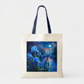 ファンタジーかわいいリバーブルーアイリス トートバッグ (正面)