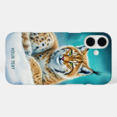 ファンタジーかわいいリンクスかわいい冬 Case-Mate iPhoneケース (裏面 (横))