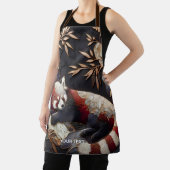 ファンタジーかわいいレッドパンダアート エプロン (インサイチュ)