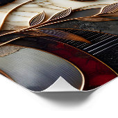 ファンタジーかわいいレッドパンダアート ポスター (コーナー)