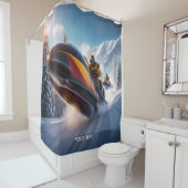 ファンタジーかわいいレース雪山 シャワーカーテン (インサイチュ)