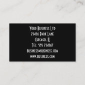 ファンタジーかわいいロットワイラー、ファンタジーヴィンテージファンタジー 名刺 (裏面)