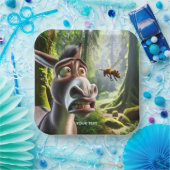 ファンタジーかわいいロバの刺し蜂 ペーパープレート (パーティー)