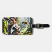 ファンタジーかわいいロバの刺し蜂 ラゲッジタグ (正面横)