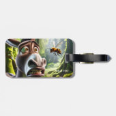 ファンタジーかわいいロバの刺し蜂 ラゲッジタグ (裏面横)