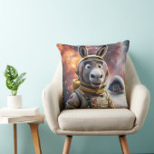 ファンタジーかわいいロバ宇宙飛行士宇宙 クッション (椅子)
