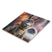 ファンタジーかわいいロバ宇宙飛行士宇宙 タイル (側面)