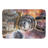 ファンタジーかわいいロバ宇宙飛行士宇宙 バスマット (正面)