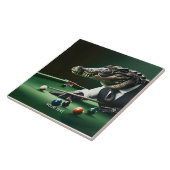 ファンタジーかわいいワニ遊のビリヤード タイル (側面)