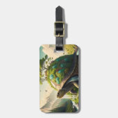 ファンタジーかわいい亀の滝森 ラゲッジタグ (正面縦)