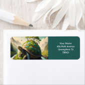 ファンタジーかわいい亀の滝森 ラベル (インサイチュ)