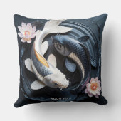 ファンタジーかわいい二コイ魚 クッション (裏面)