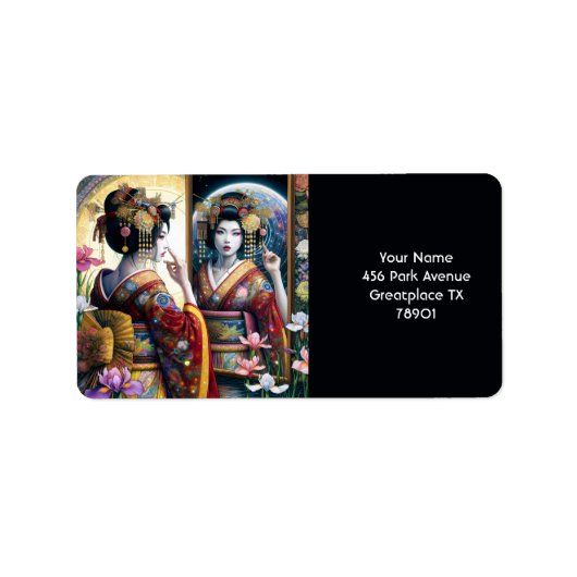 ファンタジーかわいい二日本の人 ラベル (正面)