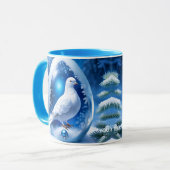 ファンタジーかわいい卵パールピジョン マグカップ (正面左)