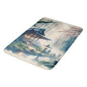 ファンタジーかわいい古日本の宮 バスマット (アングル)