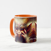 ファンタジーかわいい奇妙な美しい動物 マグカップ (正面左)