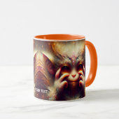 ファンタジーかわいい奇妙な美しい動物 マグカップ (正面右)