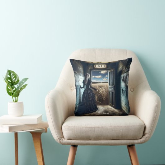 ファンタジーかわいい女の子の出口の廊下 クッション (椅子)