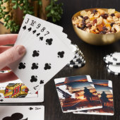 ファンタジーかわいい女性のカーボーイカウボーイタウン トランプ (インサイチュ)