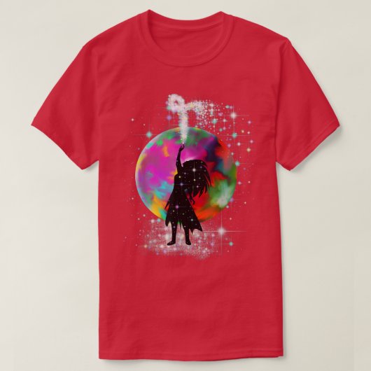 ファンタジーかわいい妖精マジカル Tシャツ (デザイン正面)
