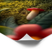 ファンタジーかわいい子犬アート ポスター (コーナー)