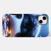 ファンタジーかわいい子猫ハグリングピロー Case-Mate iPhoneケース (裏面 (横))