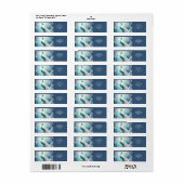 ファンタジーかわいい孔雀の氷の冬 ラベル (フルシート)