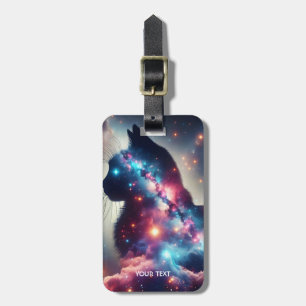 ファンタジーかわいい宇宙キャットスターズ ラゲッジタグ