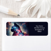 ファンタジーかわいい宇宙キャットスターズ ラベル (インサイチュ)