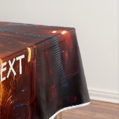 ファンタジーかわいい宇宙飛行士の風景火災 テーブルクロス (インサイチュ)