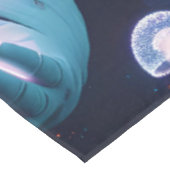 ファンタジーかわいい宇宙飛行士クラゲ宇宙 テーブルクロス (アングル)