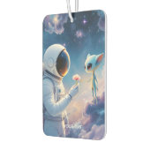 ファンタジーかわいい宇宙飛行士宇宙の花 カーエアーフレッシュナー (左)