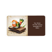 ファンタジーかわいい小すし鳥 ラベル (正面)