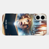 ファンタジーかわいい少年のシティブック Case-Mate iPhoneケース (裏面 (横))