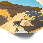 ファンタジーかわいい岩の山の雲 ポスター (コーナー)