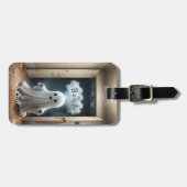 ファンタジーかわいい幽霊クローゼット ラゲッジタグ (正面横)