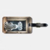 ファンタジーかわいい幽霊クローゼット ラゲッジタグ (裏面横)