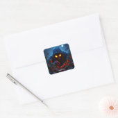 ファンタジーかわいい怖いストロベリーマン スクエアシール (封筒)