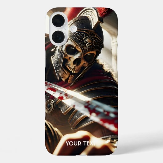 ファンタジーかわいい戦士の古代の鎧 Case-Mate iPhoneケース (裏面)